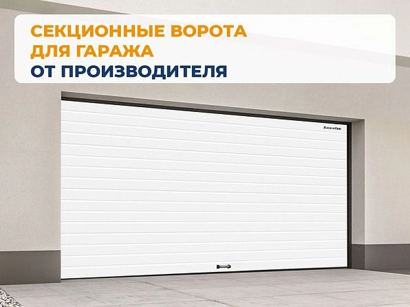 Cекционные ворота 2500х2500 мм белые DoorHan RSD02, kursk.doorhan.ru